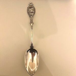 Hotchkiss Schreuder Vintage Medallion Sterling Silver Serving Spoon 1867