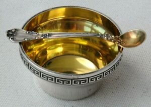 Russian Soviet 875 Silver Salt Spoon Cellar Kovsh Bowl Egg Cup Order Goblet Bowl