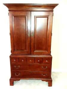 Lane Furniture Williamsburg Collection Media Cabinet Armoire Solid Cherry Nice