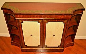 Antique Original Satinwood Adams Inlaid Sideboard Buffet Server Commode Cabinet