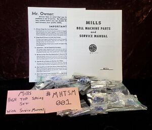 Mills Combo Set Manual Springs Sheet Mills Hi Top Antq Slot Machine Mhtsm