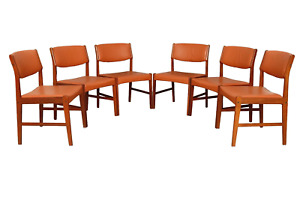 Mid Century Danish Teak Dining Chairs Set Of 6