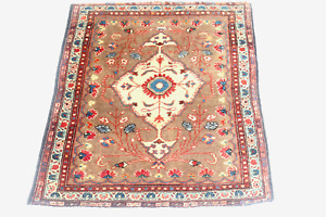 Antique Rare Farahan Sarouk Oriental Rug 23x26 Inches 