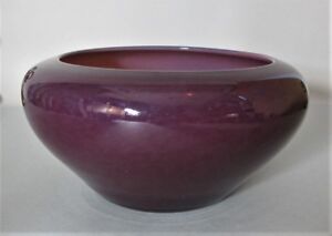 Rare 8 5 Steuben Plum Jade American Art Deco Glass Bowl C 1930 Carder Era