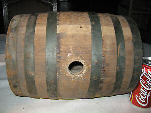 Antique Wood Whisky Still Barrel Keg Civil War Powder Wine Bar Country Tool Art