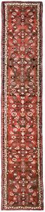 Malayer Runner Red Hand Knotted Tribal Oriental Wool Area Rug 1 1 X 9 6 