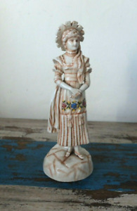 Late 19th Century Ernest Bohne Sons Porcelain Figurine Made In Germany 