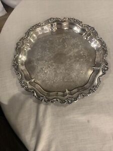 Silver Plate Serving Tray Large