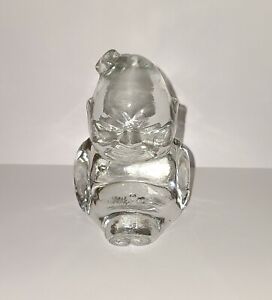 Vtg Glass Buddha Baby Figurine 3 Tall