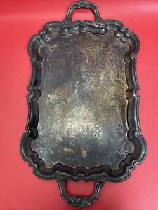 Antique F B Rogers Silver Co Trademark 1883 Silver Plated Large Tray