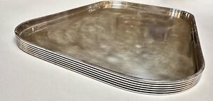 Christofle K T Large Silver Plate Rectangular Tray 11 X 17