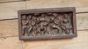 Bronze Kama Sutra Wall Plaque 6 3 4 In X 3 5 8 Inches International Sale