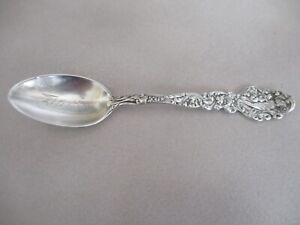 Figural Monogrammed Doris Gorham Sterling Silver Spoon Ornate Victorian Spoon