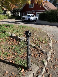 Antique Cast Iron Tree Form Hitching Post