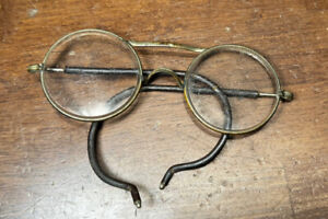 Vintage Steel Wire Rim Eyeglasses Spectacles Steampunk