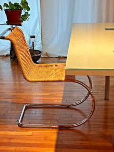 Mies Van Der Rohe Mr Chair Cane Vintage Made In Italy