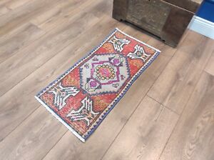 Small Persian Rug Small Antique Rug Small Bathroom Rug 1 4 X 2 8 Ft