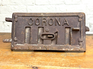 Antique Corona Cookstove Door Wood Feeder Door No Cracks Repurp Restoration