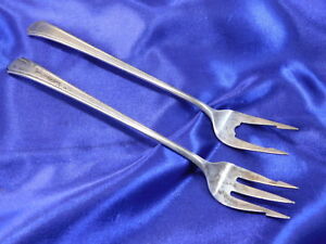 Richard Dimes Debutante Sterling Silver Olive Fork Seafood Fork Set Excellent