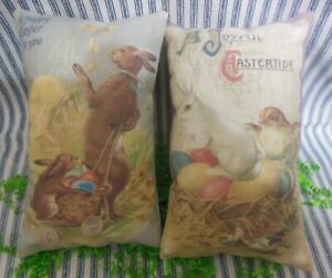 Primitive Vintage Easter Pillows Bowl Fillers Cupboard Tucks Ornies