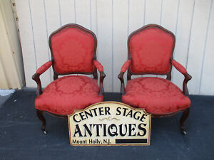 64347 Pair French Country Bergere Armchair Chair S