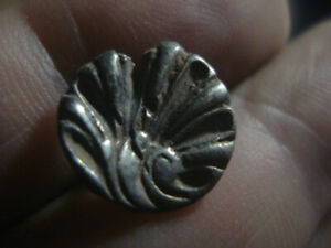 Old Button Flower Sterling Silver Xviii Century Spain Very Rare
