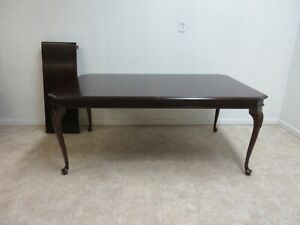 Stanley Cherry Queen Ann Dining Room Banquet Dining Room Table W Drawers