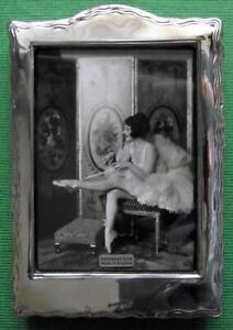 Large Edwardian Design Hallmarked Sterling Silver Photo Frame Xmas Valentines