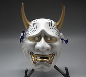 Japanese Vintage Pottery Made Hannya Mask Antique Japan Antiques Demon D1