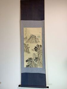 Hanging Scroll Japanese Art Painting Calligraphy Hand Paint Kakejiku 551