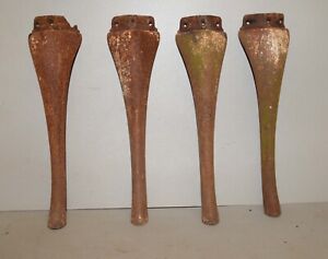 4 Steel Table Legs Industrial Machine Stand Steam Punk Repurpose Collectible Lot