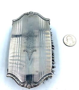 Antique Vintage Sterling Silver Vanity Clothes Hair Brush