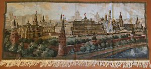Vintage Antique Carpet Tapestry Panels Soviet 1970s Ussr Ddr Germany Kremlin