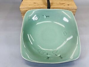 Y5592 Chawan Korean Pottery Goryeo Celadon Signed Box Korea Confectionery Bowl