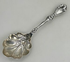 Unger Bros La Fleurette Art Nouveau Sterling Silver Sugar Spoon 88487