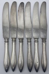 Antique Towle Lafayette Daniel Low Sterling Silver Old French Hollow Knives 6