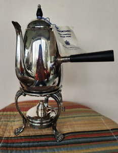 Coffee Or Tea Pot With Burner H B Rogers Silver Company