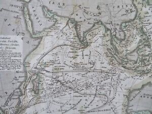 Indian Ocean Currents Sea Routes Australia Madagascar C 1849 Detailed Meyer Map