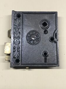 Rim Doorknob Lock Vintage Branford 3 1 2 X 4 X 3 4 M1335 