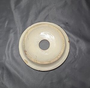 Antique Stoneware Butter Churn Lid 5 5 8 Dia 