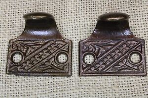 2 Old Window Sash Lifts Drawer Pulls Rustic Iron Vintage New Stock Victorian
