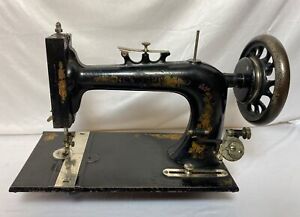 Antique 1879 New Home Cast Iron Sewing Machine 19th Century Floral