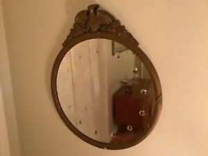 Large Antique Federalist Eagle Mirror 13 Colonies Within The Mirror Rare Find