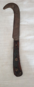 Antique Handforged F Co Ltd Vates Co 1926 Hand Sickle Scythe Grim Reaper