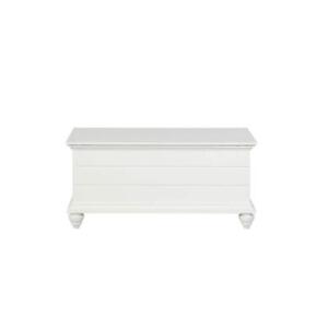 Powell Company Storage Trunk Chest 40 5 Wx19 H Decorative Wood Top Open White