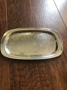Wm Rogers 733 Antique Silver 9 Inch Tray