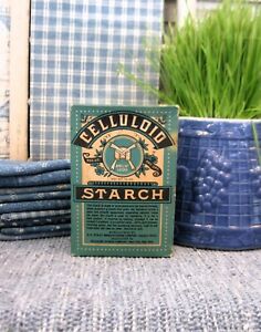 Antique Box Celluloid Starch Staley Mfg Decatur Ill Unopened Free Shipping