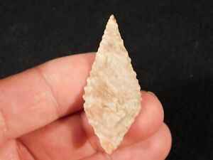 Ancient Pointed Base Lanceolate Form Arrowhead Or Flint Artifact Niger 1 07