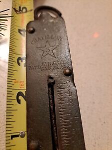 Vintage Chatillon No 3 24 Pound Hanging Scale Iron Backed Pat Date 1892