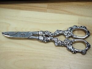 Grape Shears By Whiting Gorham Sterling Leaf Grape Design 1721